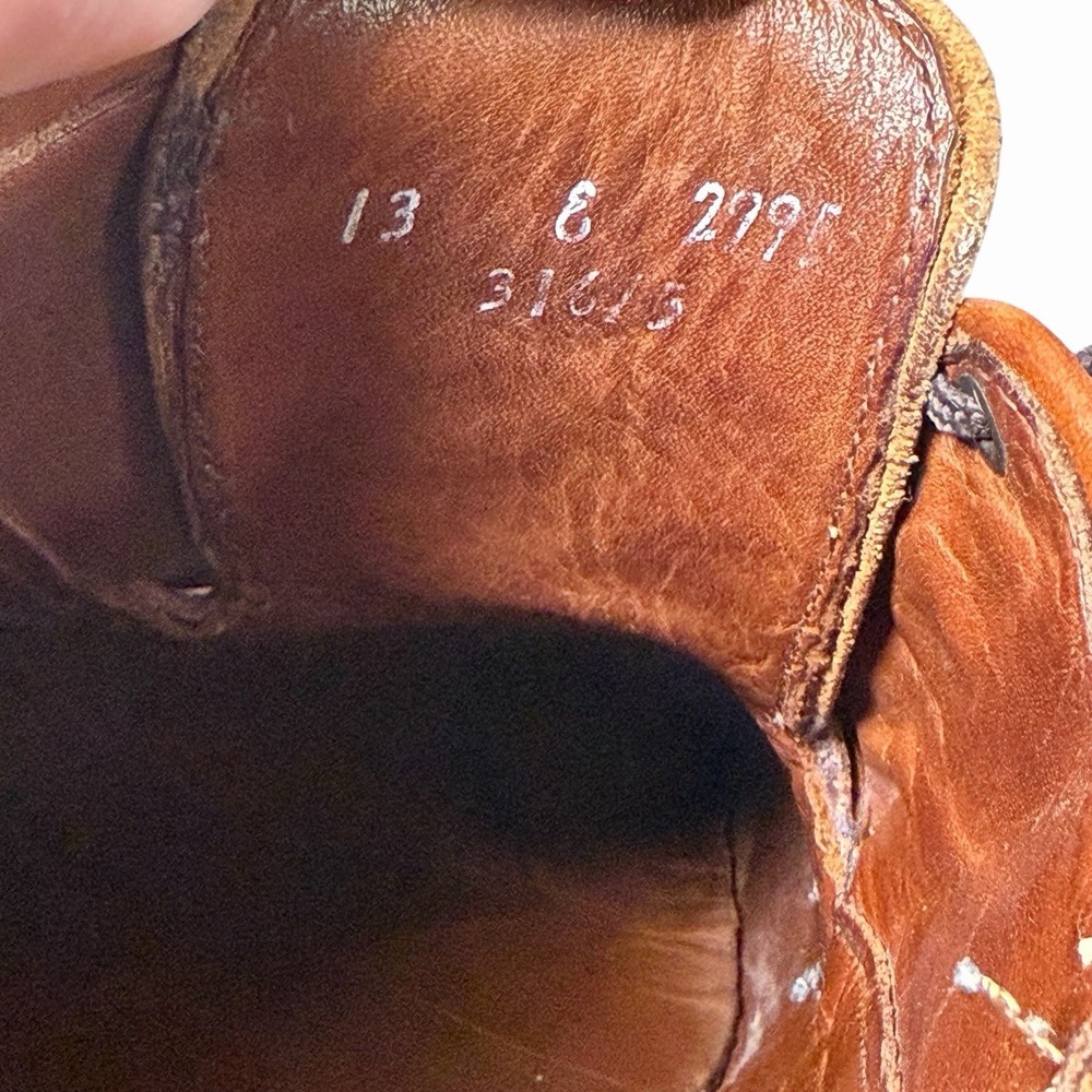 ALLEN EDMONDS BLACK HILLS BROWN GENUINE LEATHER LACE UP SHOES SIZE 13 - Picture 9 of 10